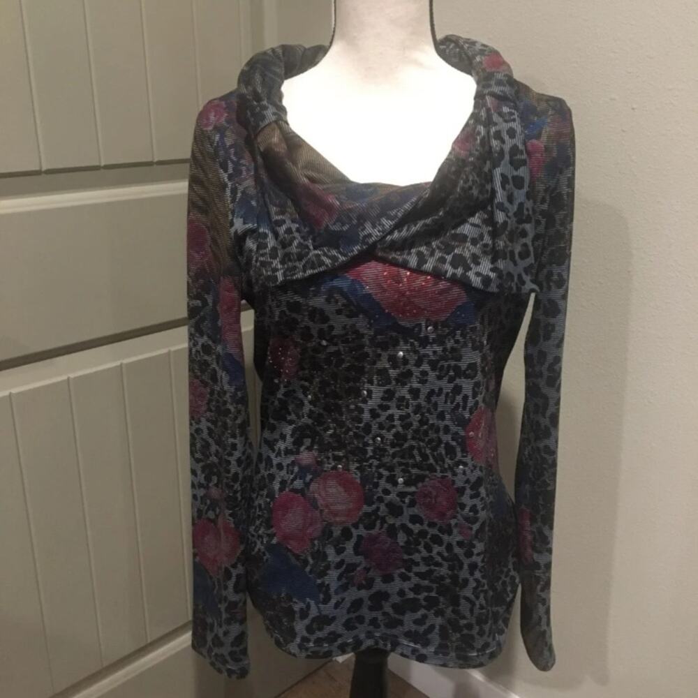 Alberto Makali Leopard Blouse - Picture 2 of 7